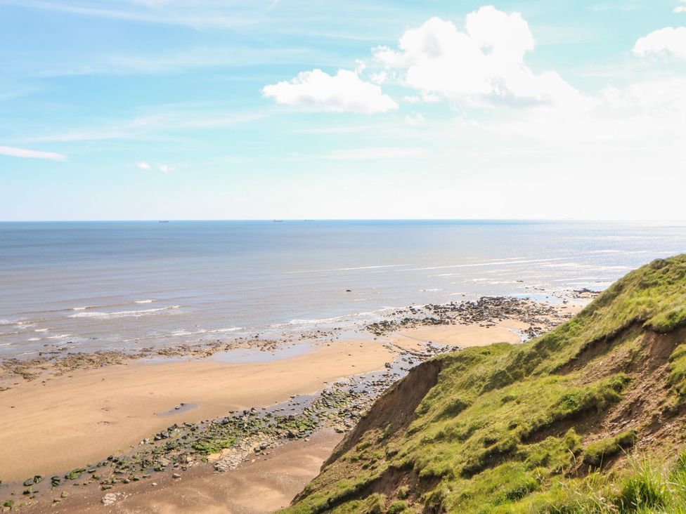 A view of the sea and coastline at 37 Horizon Park in Hartlepool