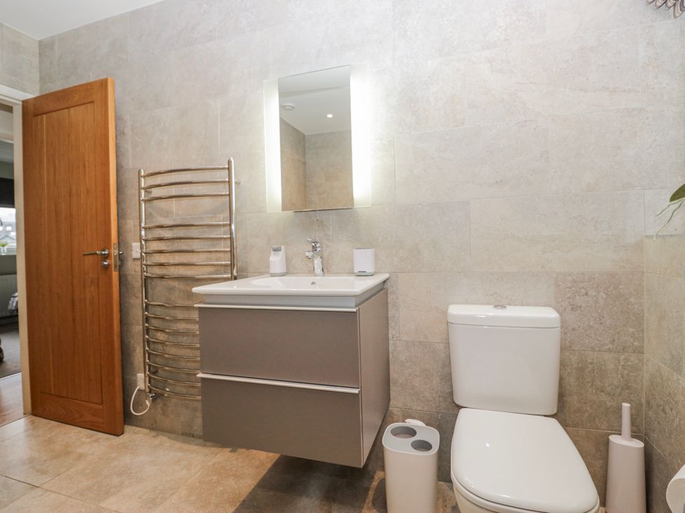 A bathroom with a sink and toilet at Ambwray in Ambleside