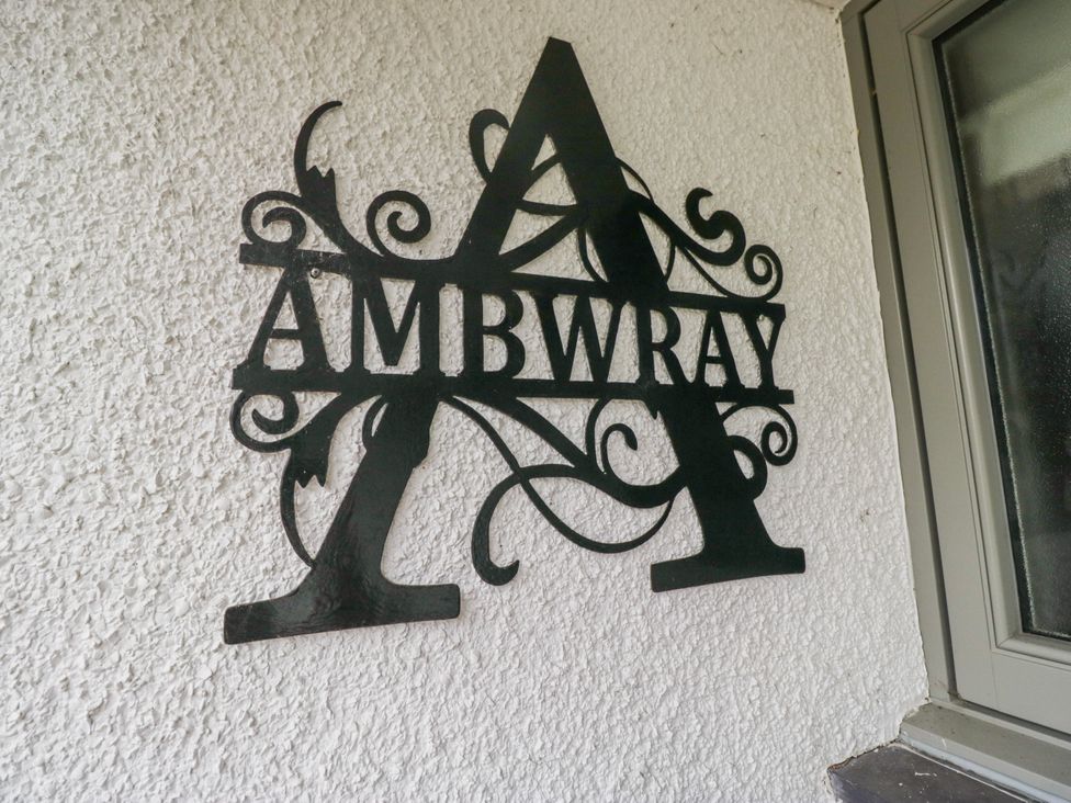 A sign with the name Ambwray on a wall at Ambwray Ambleside
