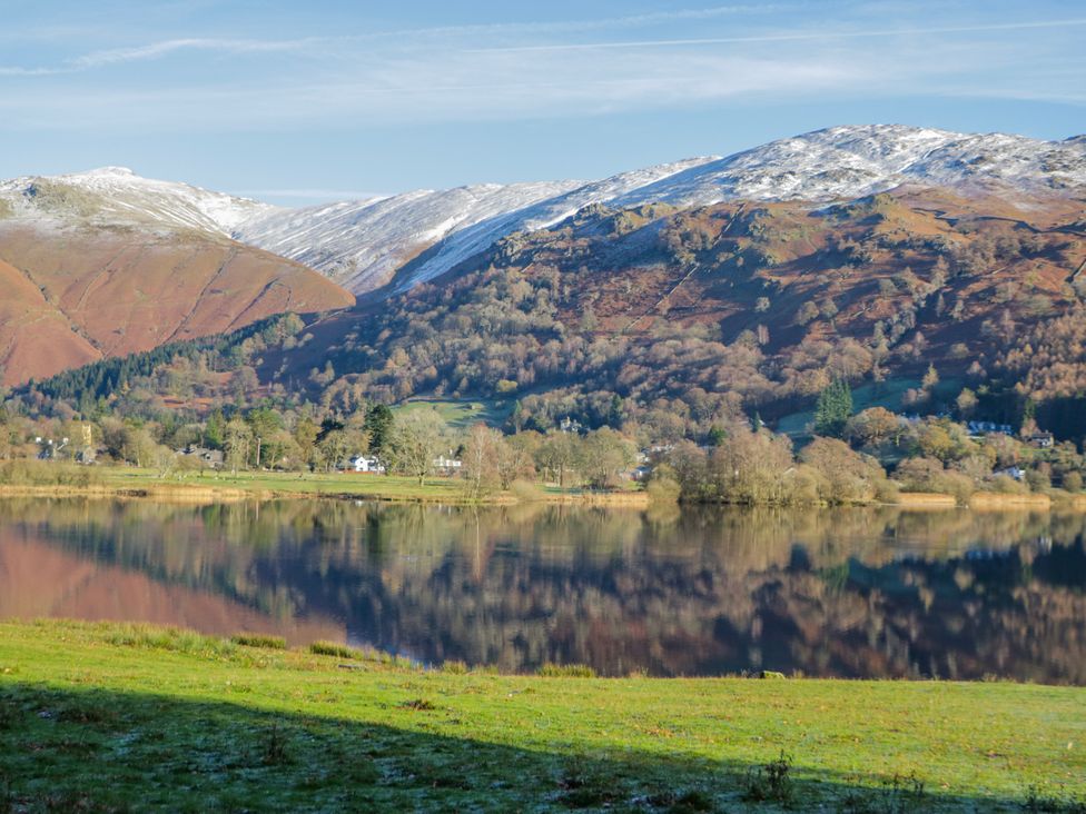 A landscape featuring mountains and a lake at Ambwray in Ambleside