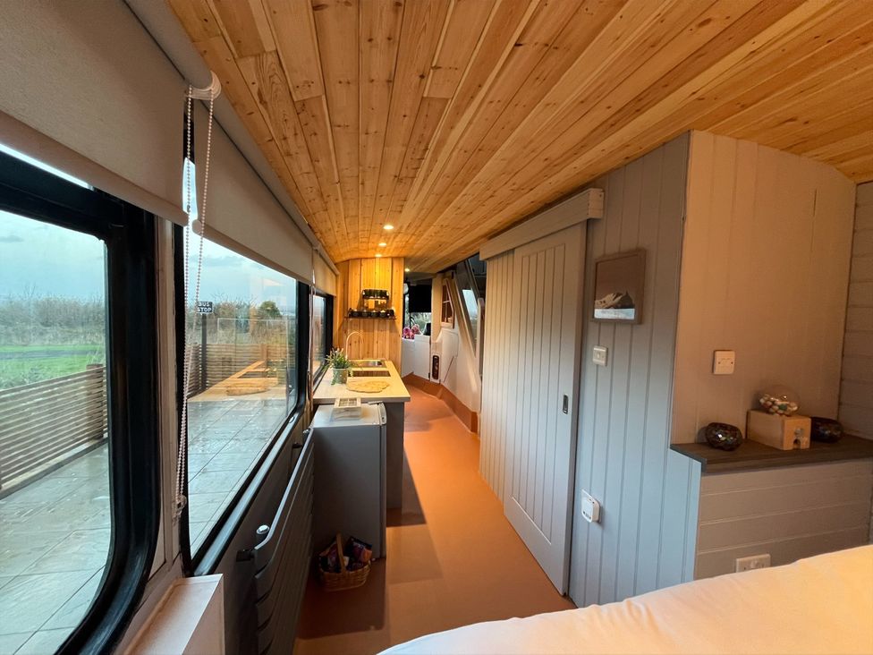 A studio with kitchen area and seating at No 1 The Depot in Gateshead