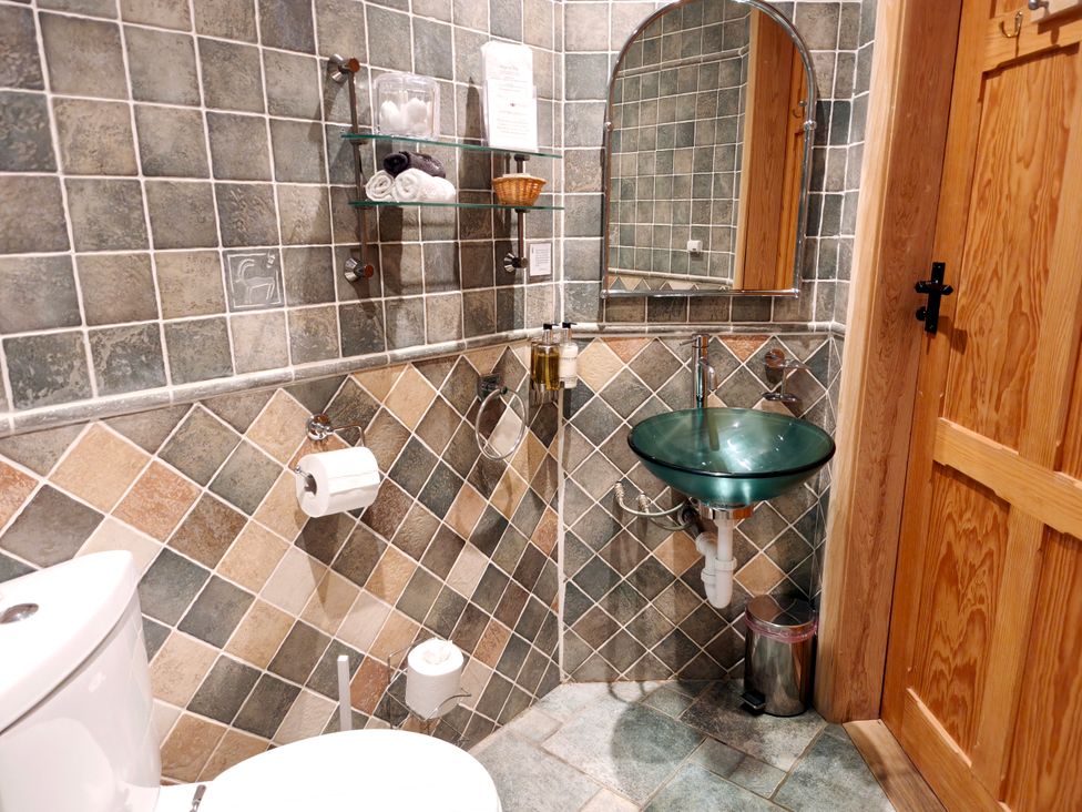 A bathroom with toilet and sink at Kaber Chapel Kaber near Kirby Stephen