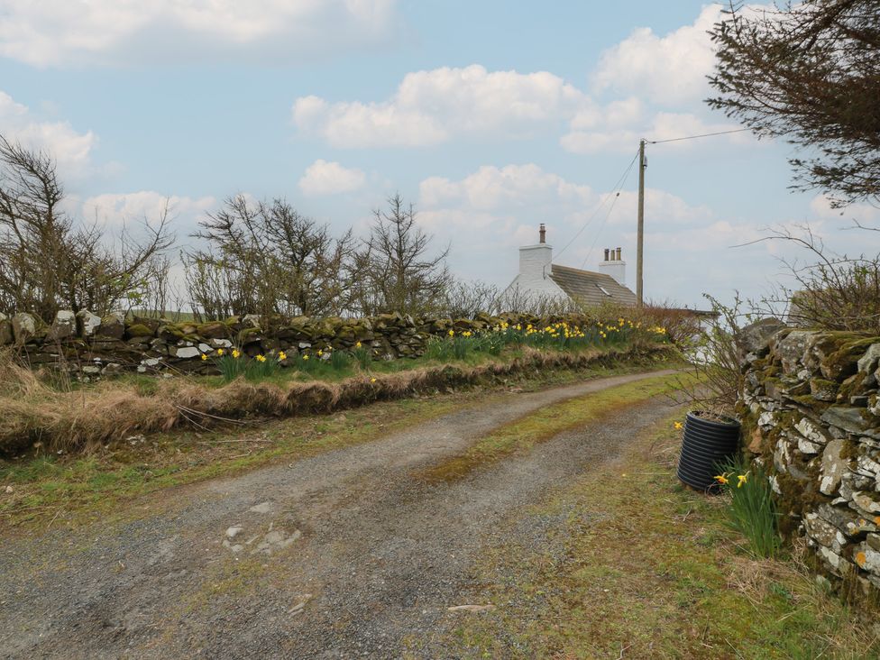 A road leading to a house at South Kirklauchline Farm Stoneykirk near Sandhead