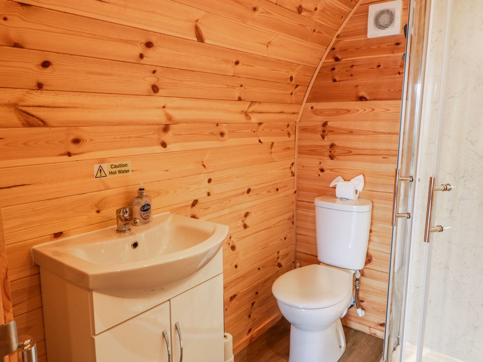 A bathroom with sink and toilet at Keith in Stoneykirk near Sandhead