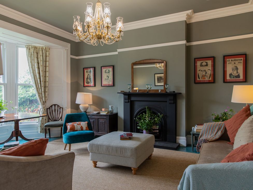 A living room with furniture and decor at The Clarence in Bishop Auckland