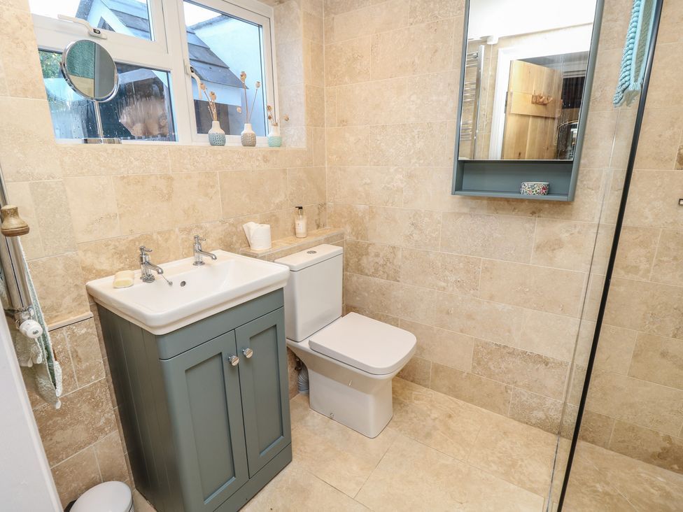 A bathroom with a sink and toilet at 5 Castle Street, Newport, Isle Of Wight