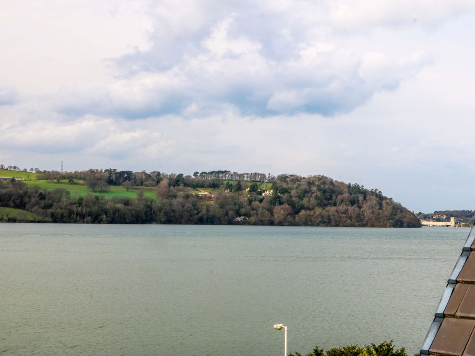 A view of hills and water at 2 Glan Yr Aber in Colwyn Bay