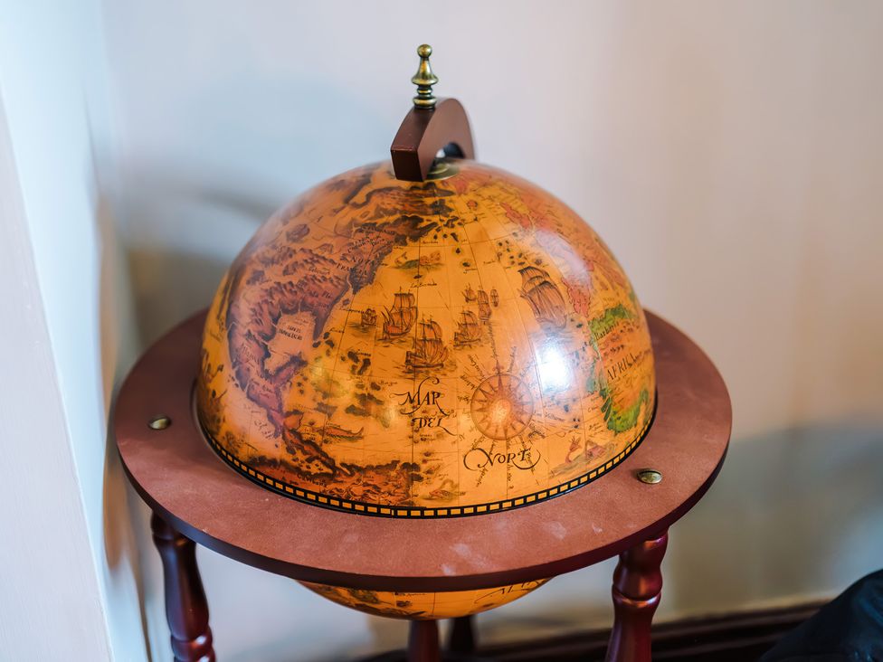 A globe on a stand at Landskill Farm in Preston