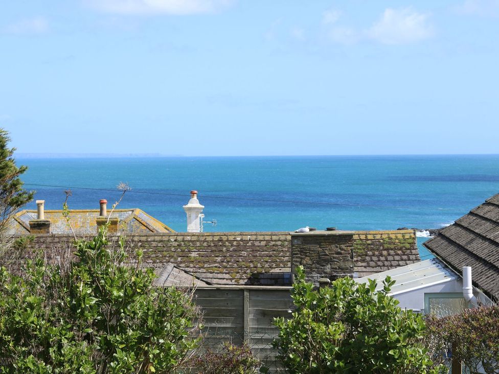 A view of the sea and rooftops at Wootton Gray in Penzance