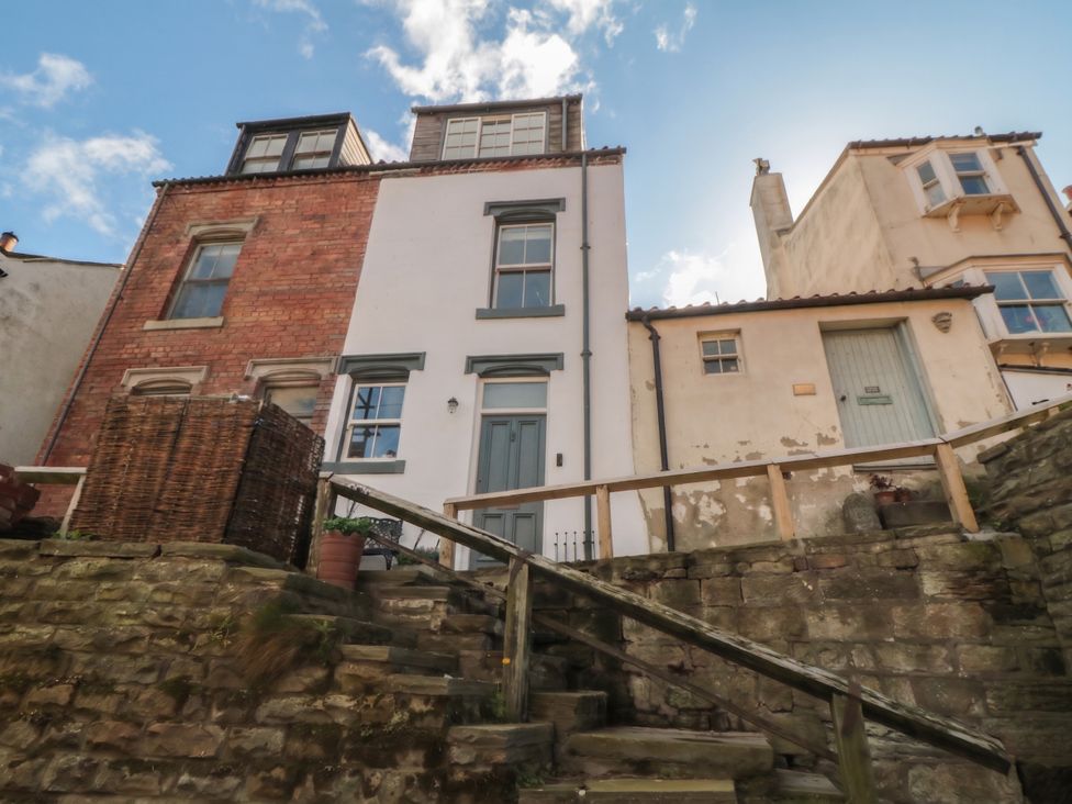 A building with steps and door at Hillsover in Saltburn-by-the-Sea