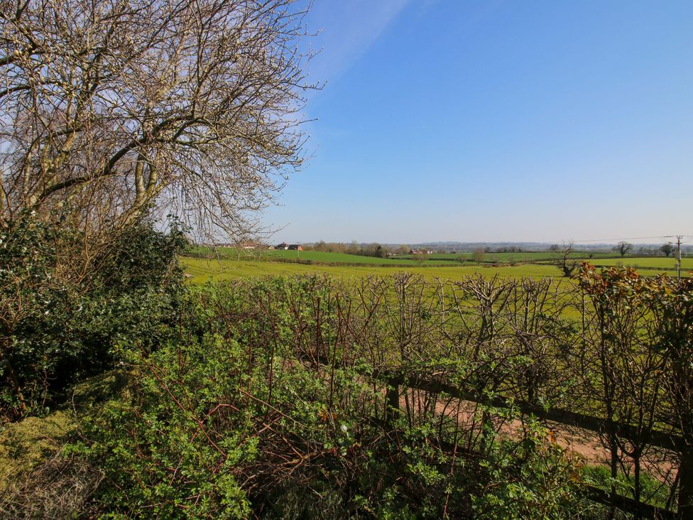 A view of fields and trees at Cheshire Views in Malpas