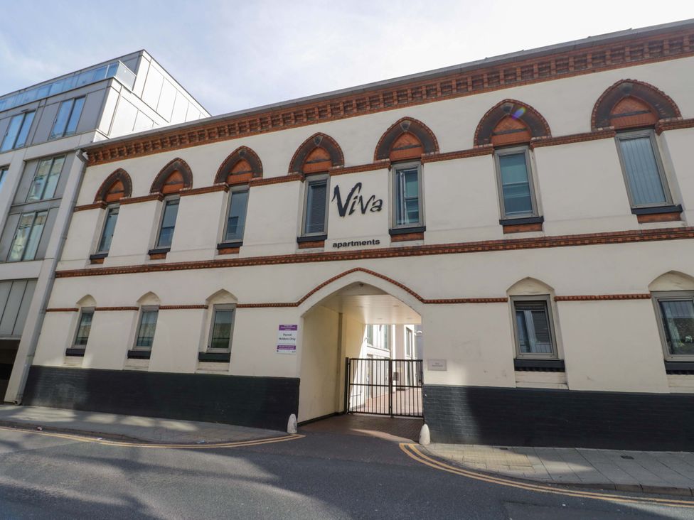 A building with apartments at Viva in Birmingham