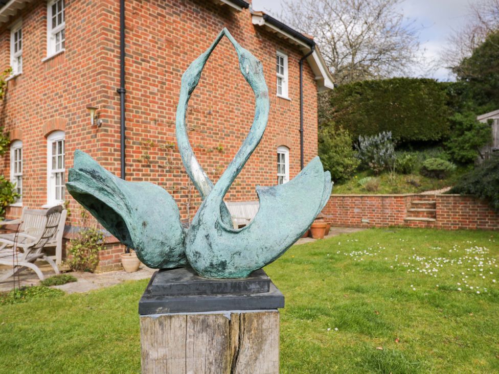 A sculpture in a garden at Ormiston House Netheravon