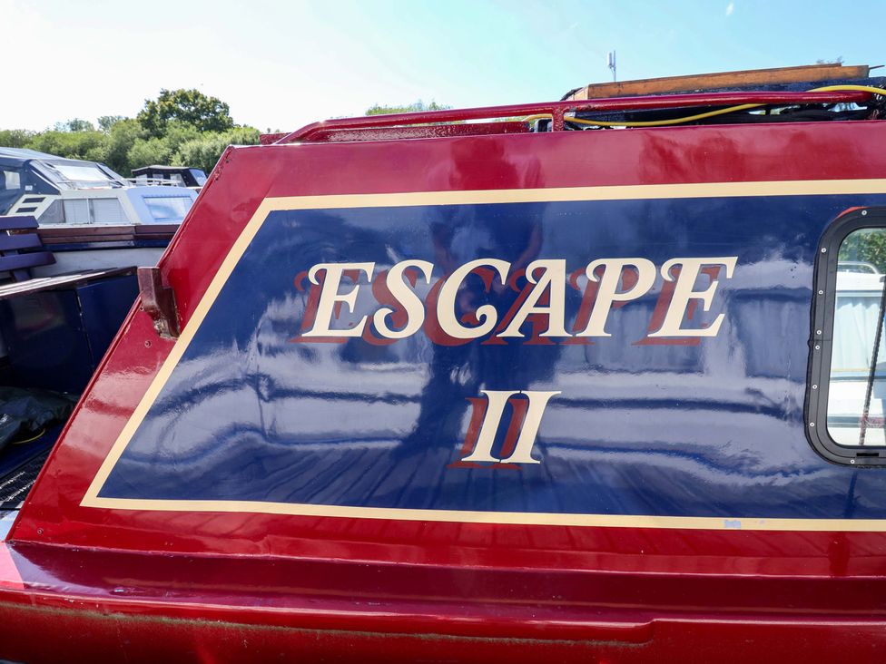 A boat named Escape II at Oakwood Marina