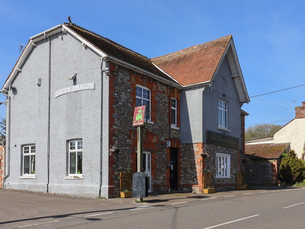 The exterior of The Green Dragon in Combe St Nicholas