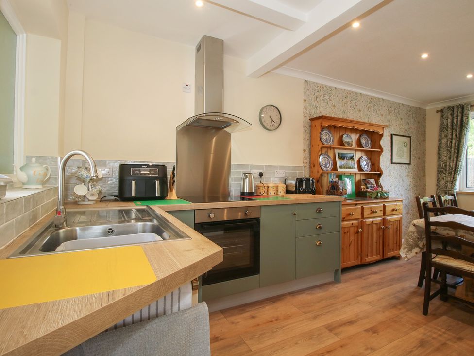 A kitchen with sink and countertop at Onny Views in Craven Arms