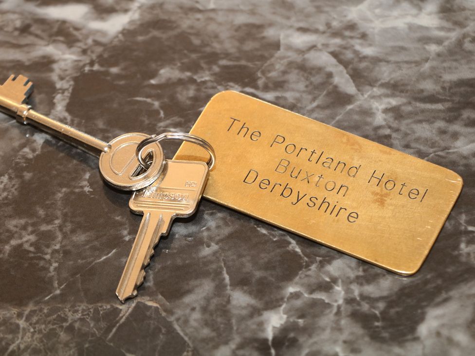 A key and tag for The Portland Hotel in Buxton