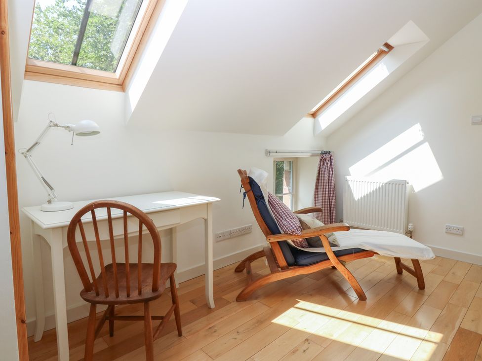 A study with a desk and chair at Hollybank Barn near Melrose