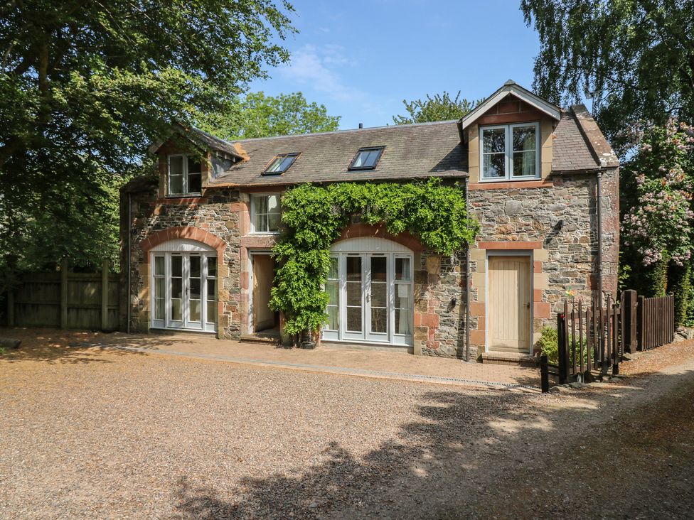 A house with windows and door at Hollybank Barn near Melrose