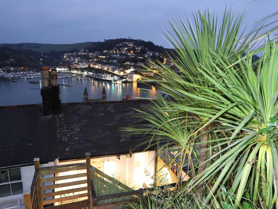An outdoor view overlooking a harbor and town at Dart Views in Dartmouth