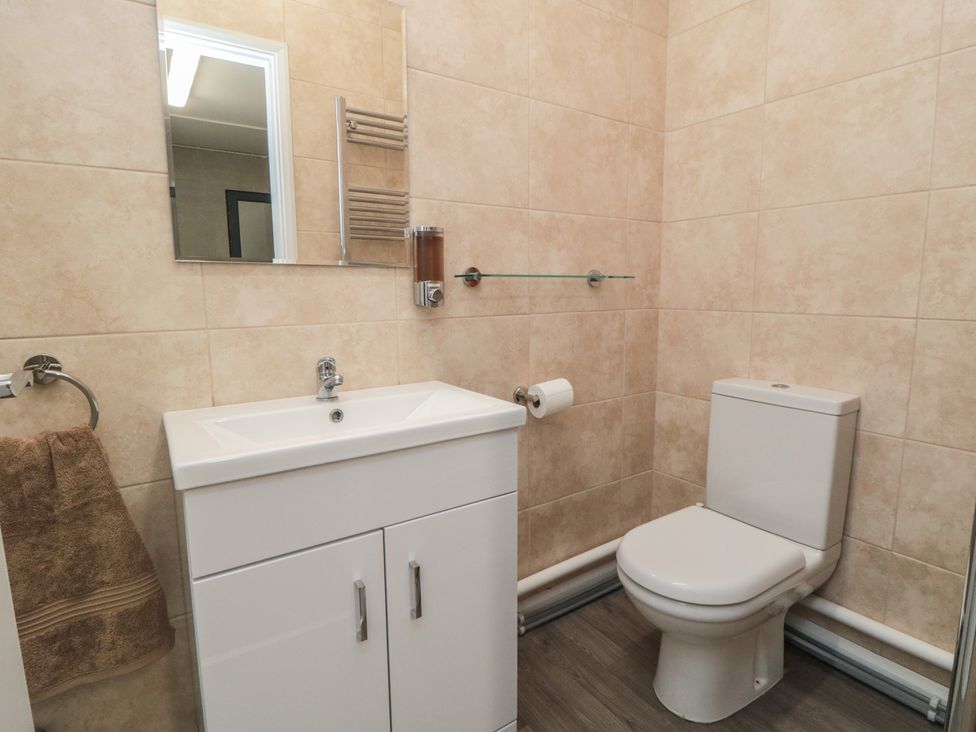 A bathroom with sink and toilet at Bay View