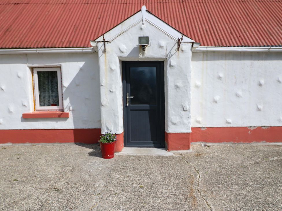 An entrance with a door and window at Gullane East in Rathmore, County Kerry