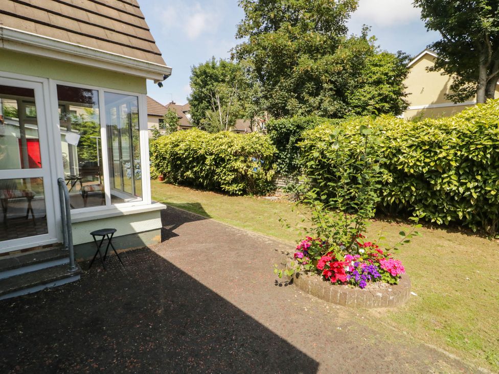A garden with a flower bed and plants at 59 Nursery Avenue, Coleraine
