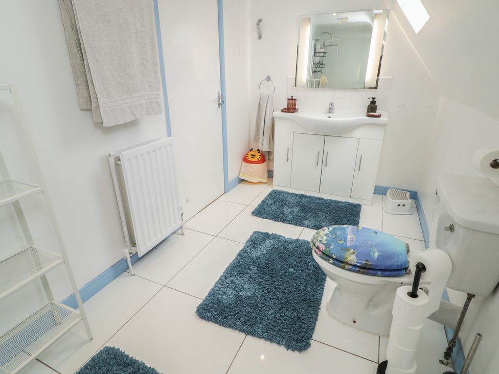A bathroom with a sink and toilet at 59 Nursery Avenue Coleraine