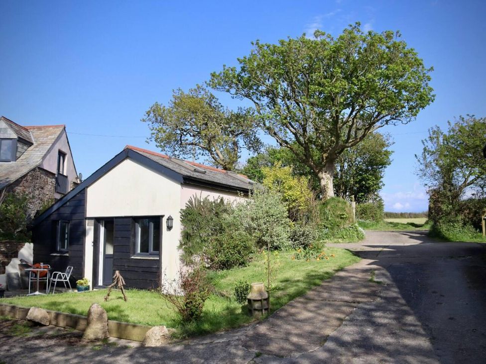 A house with trees and a garden at Little Linney Sleeps 2 Garden Parking Wifi Hartland