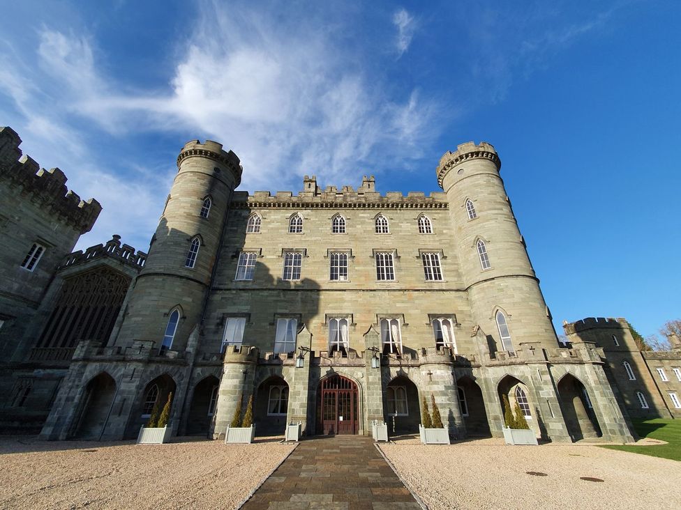 A castle with towers and windows at Edengrove Aberfeldy