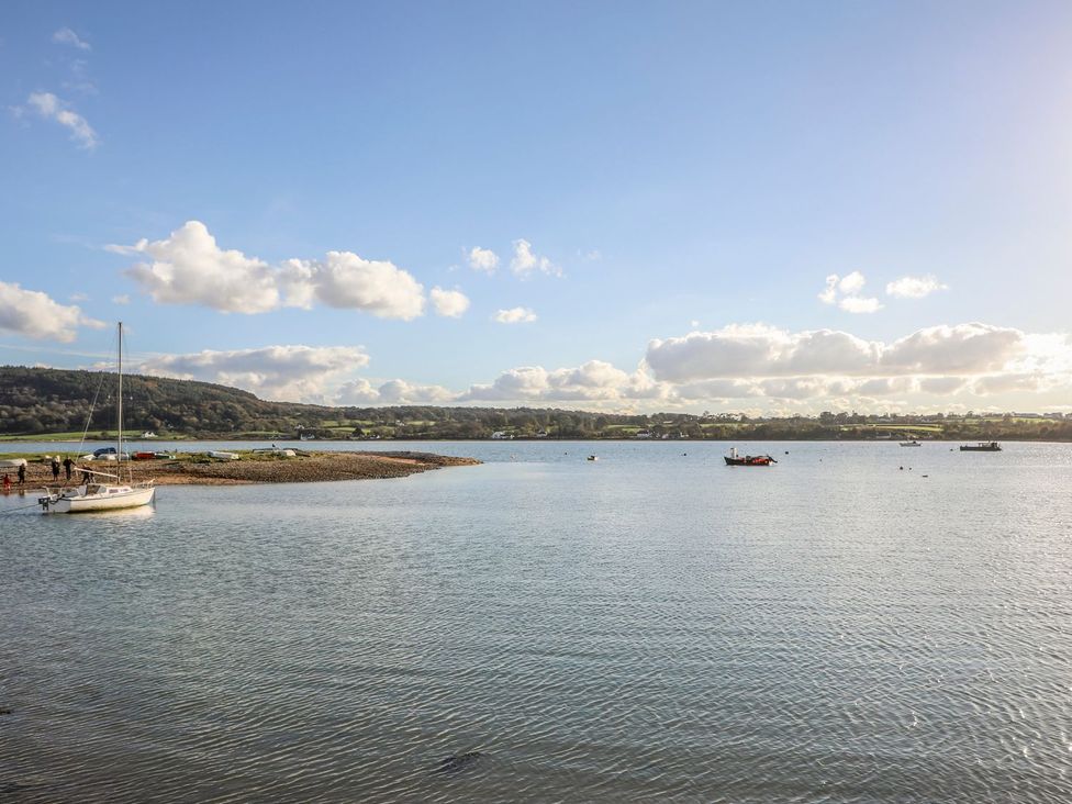 A view of boats on water at Bryn Llifon in Pentraeth