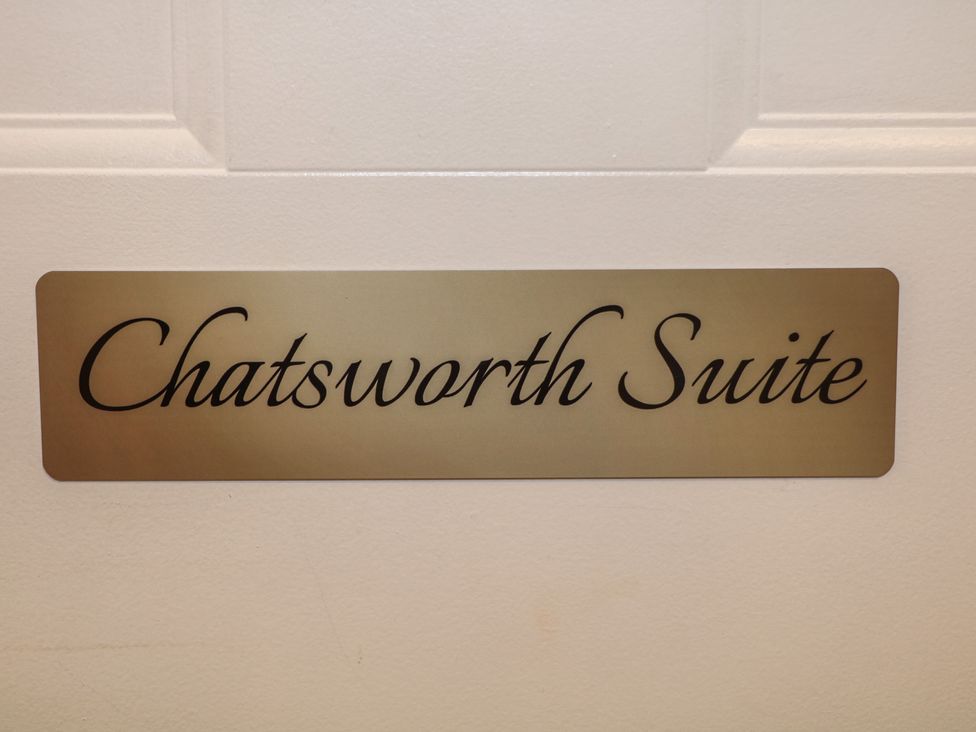 A sign that says Chatsworth Suite