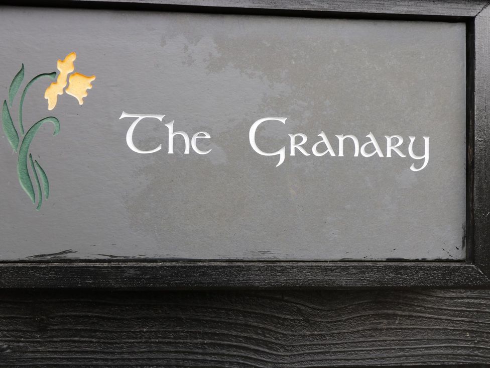 A sign displaying the name The Granary at The Granary in Hereford