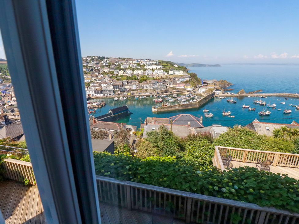 A view of the harbor and houses at Trewollock in Mevagissey