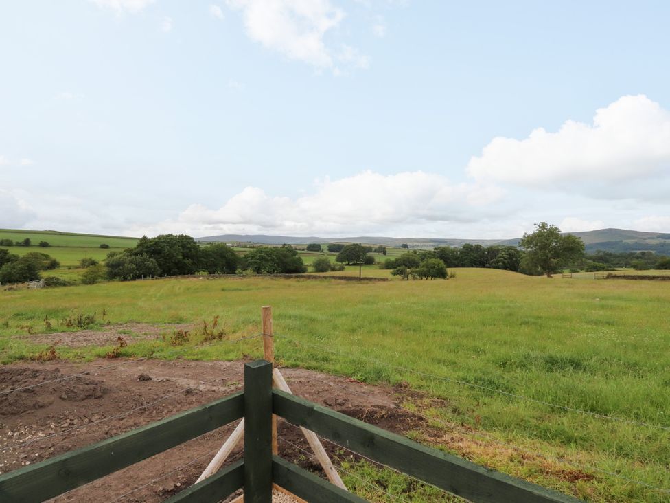 A landscape view of fields and trees at The View in Ilkley
