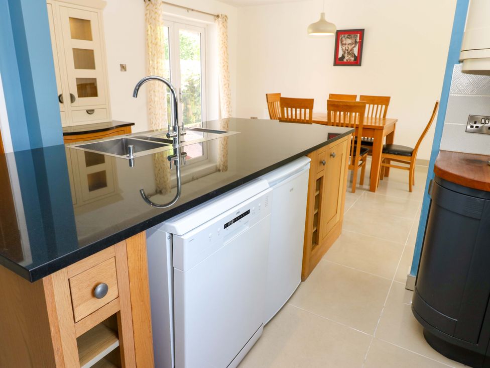A kitchen with a sink and dishwasher at 331 Coniscliffe Road in Darlington