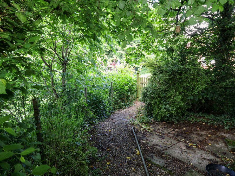 A garden pathway leading to a gate at 331 Coniscliffe Road Darlington