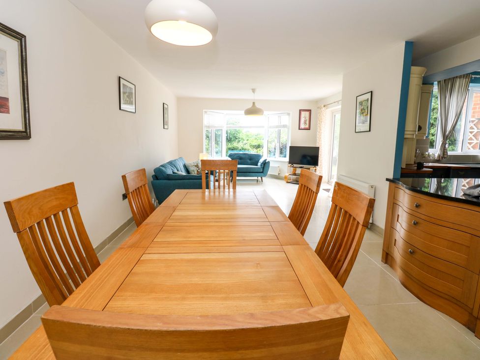 A dining room with a table and chairs at 331 Coniscliffe Road in Darlington