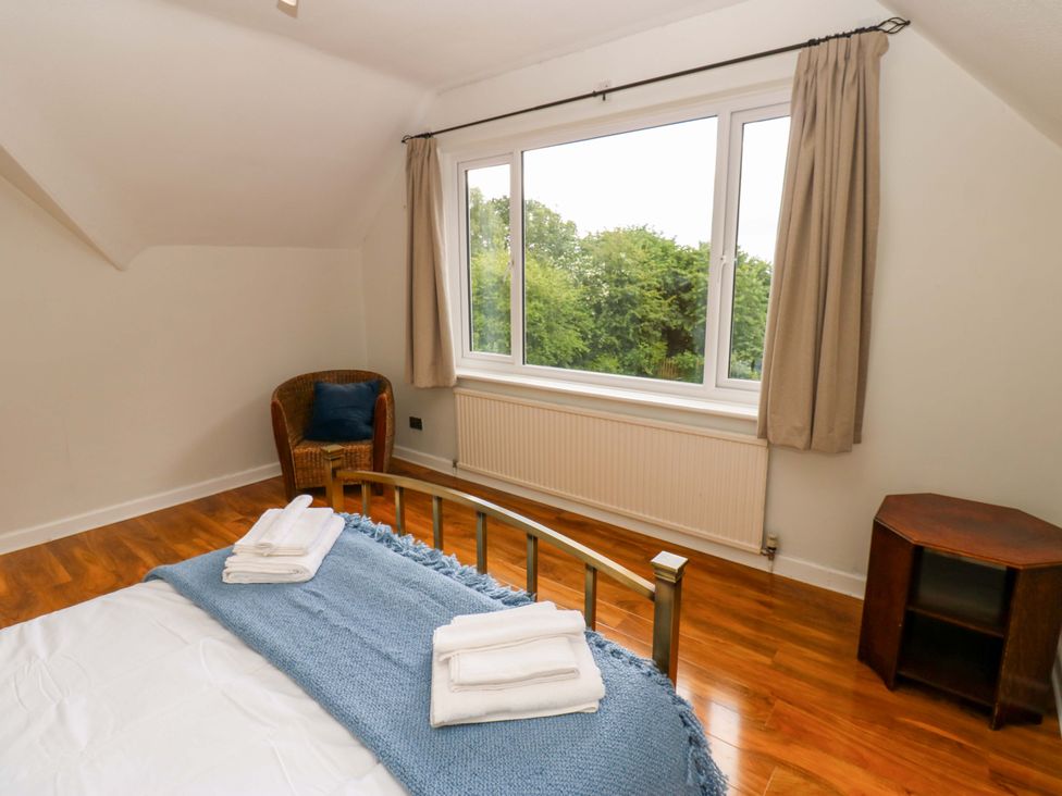 A bedroom with a bed and a window at 331 Coniscliffe Road in Darlington