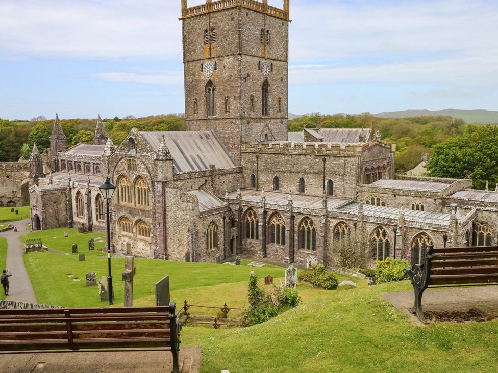 A church building and graveyard at The Old Dairy near Solva