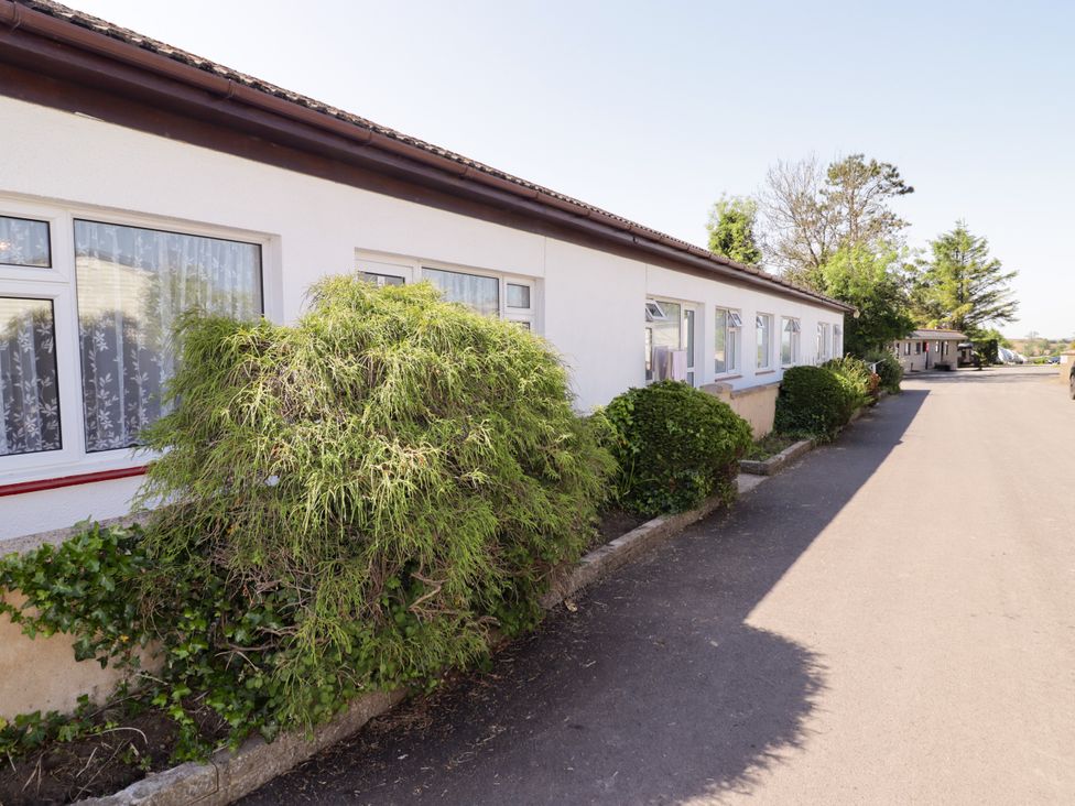 A pathway alongside a building with bushes at Cottage 1 Tenby