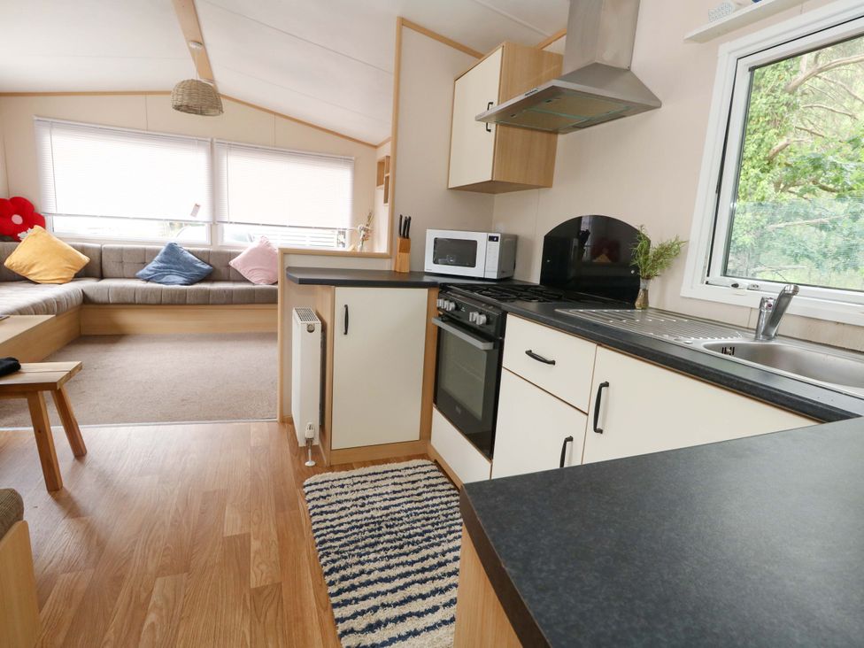 A kitchen with a microwave and oven at Foxglove 4 Ringwood