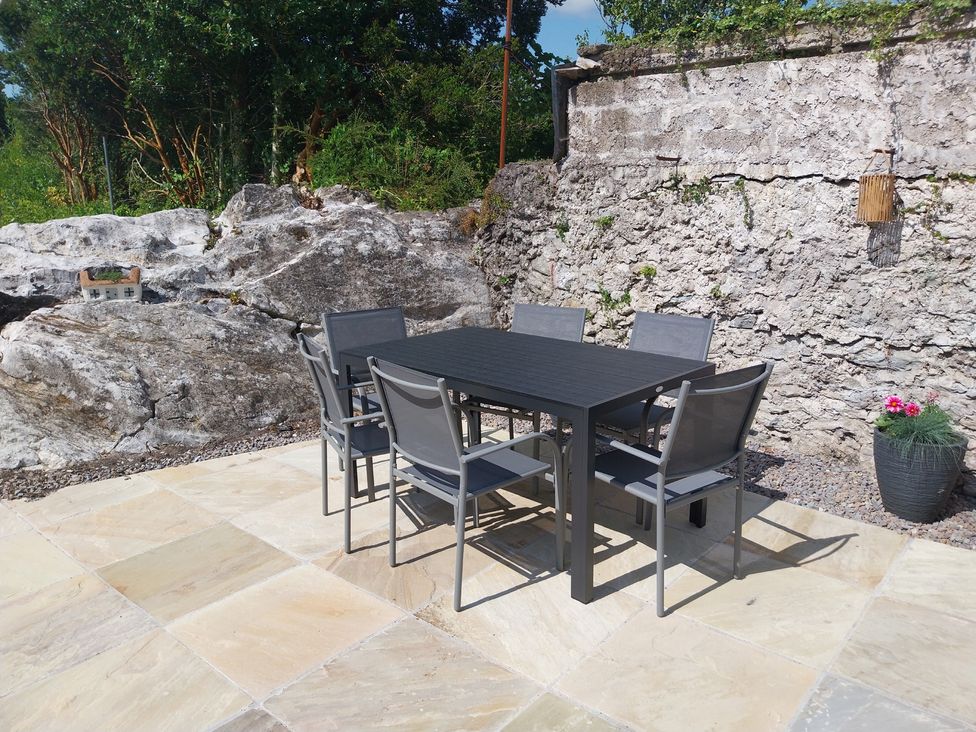 A dining set on a patio area at Abina's in Kenmare, County Kerry