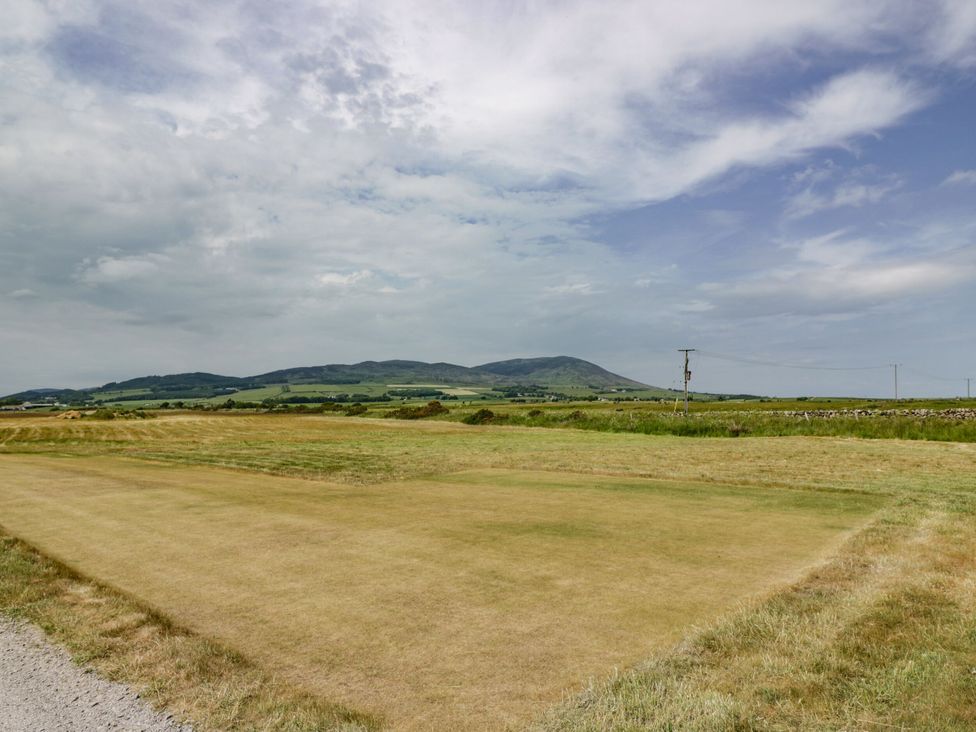 A field with grass and mountains in the background at Queensway QW1 Dumfries
