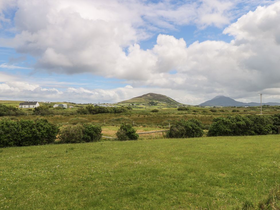 A landscape view with hills and houses at Islands Inn Louisburgh, County Mayo