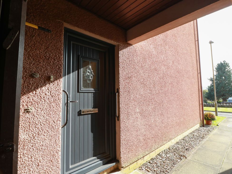 A front door in an entryway at No.31 Craigard Road