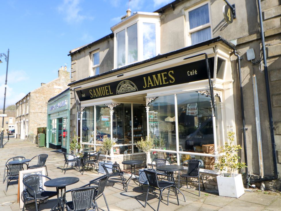 A café with outdoor seating at Samuel James Café in Middleton-In-Teesdale