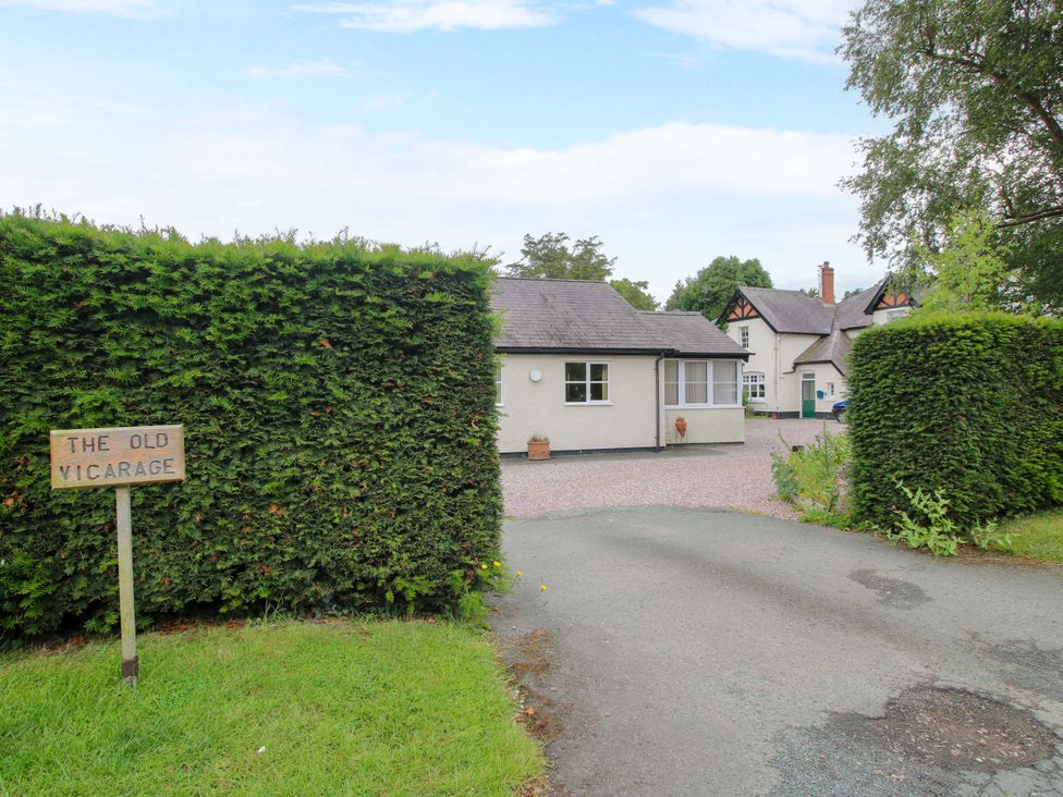An entrance view of The Old Vicarage in Lydbury North