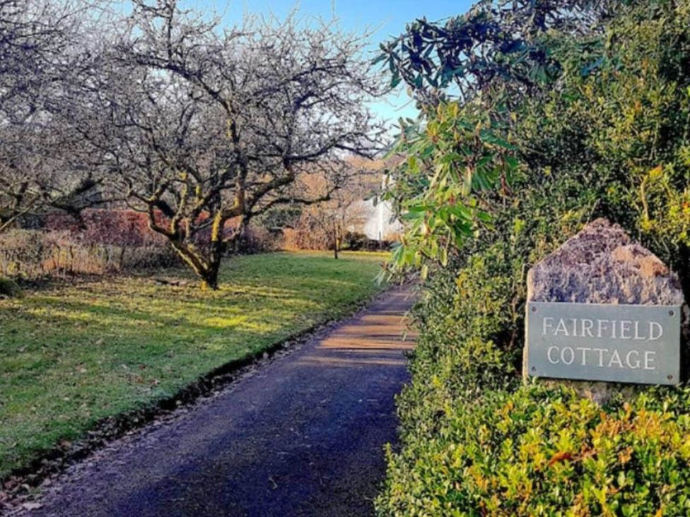 A pathway leading to Fairfield Cottage in Hawkshead