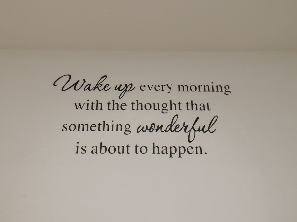 A wall with a quote at The Cosy Haven in Malton